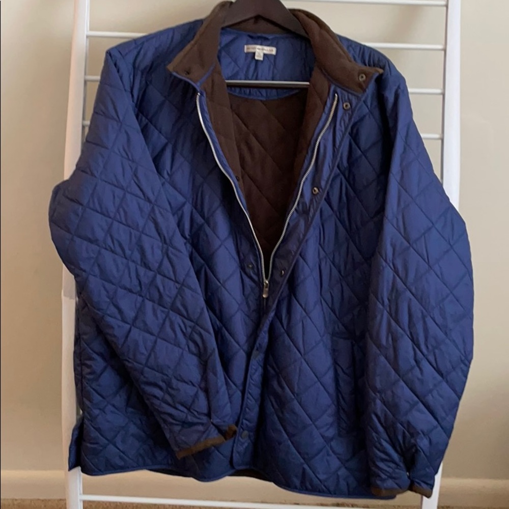 Peter Millar Men’s Navy Snap Button/Zipper Jacket